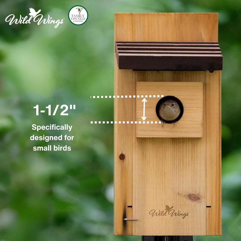 Wild Wings WWCH3 Cedar Blue Bird Box House - Image 5